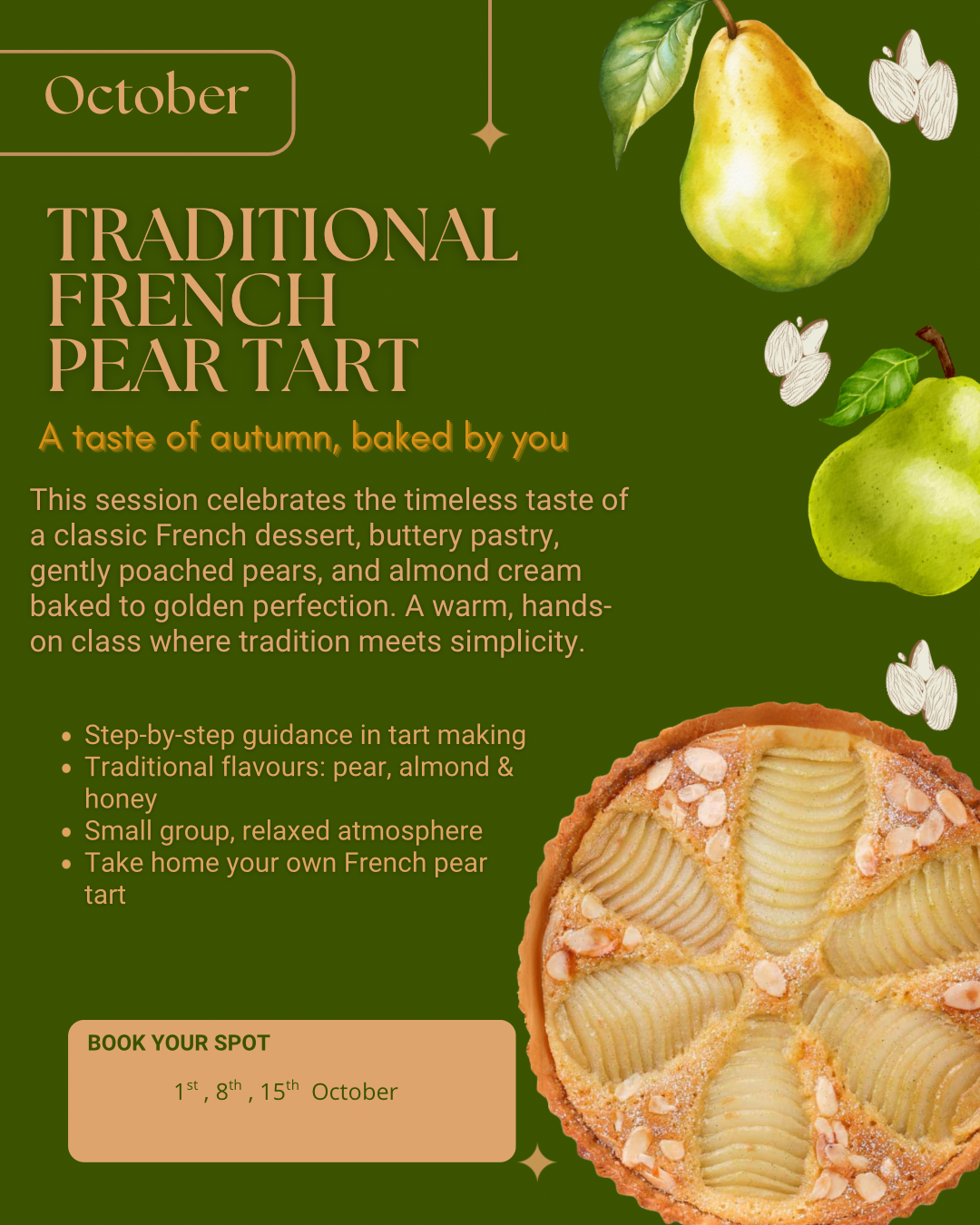 Patisserie Workshop - 1st October 7PM-9PM