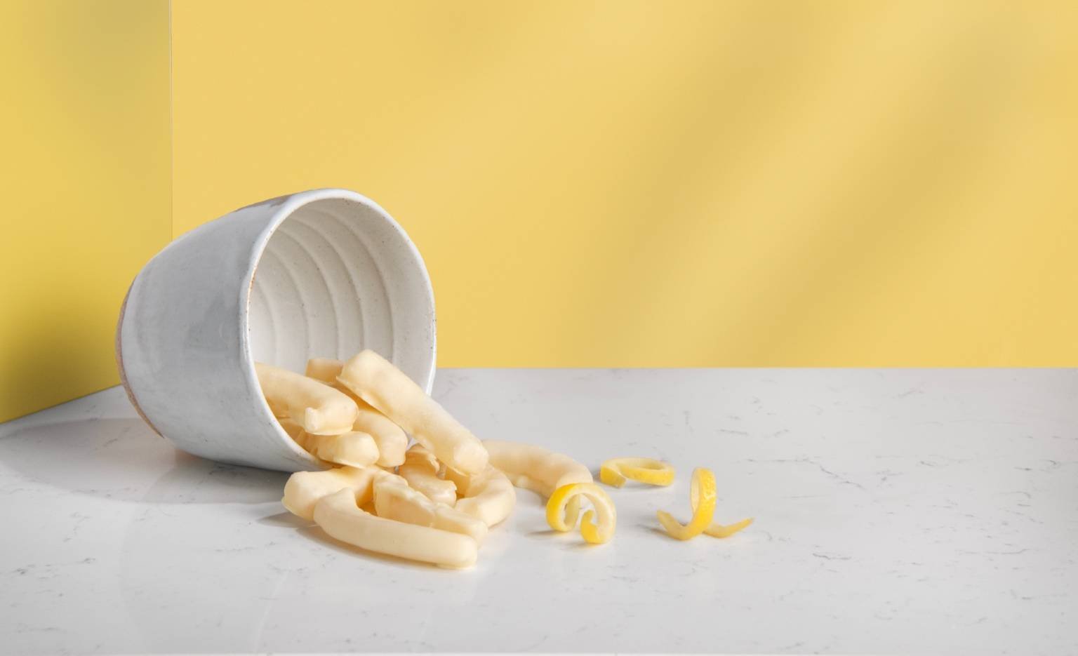 Lemontte. A Whisper of lemon in white.