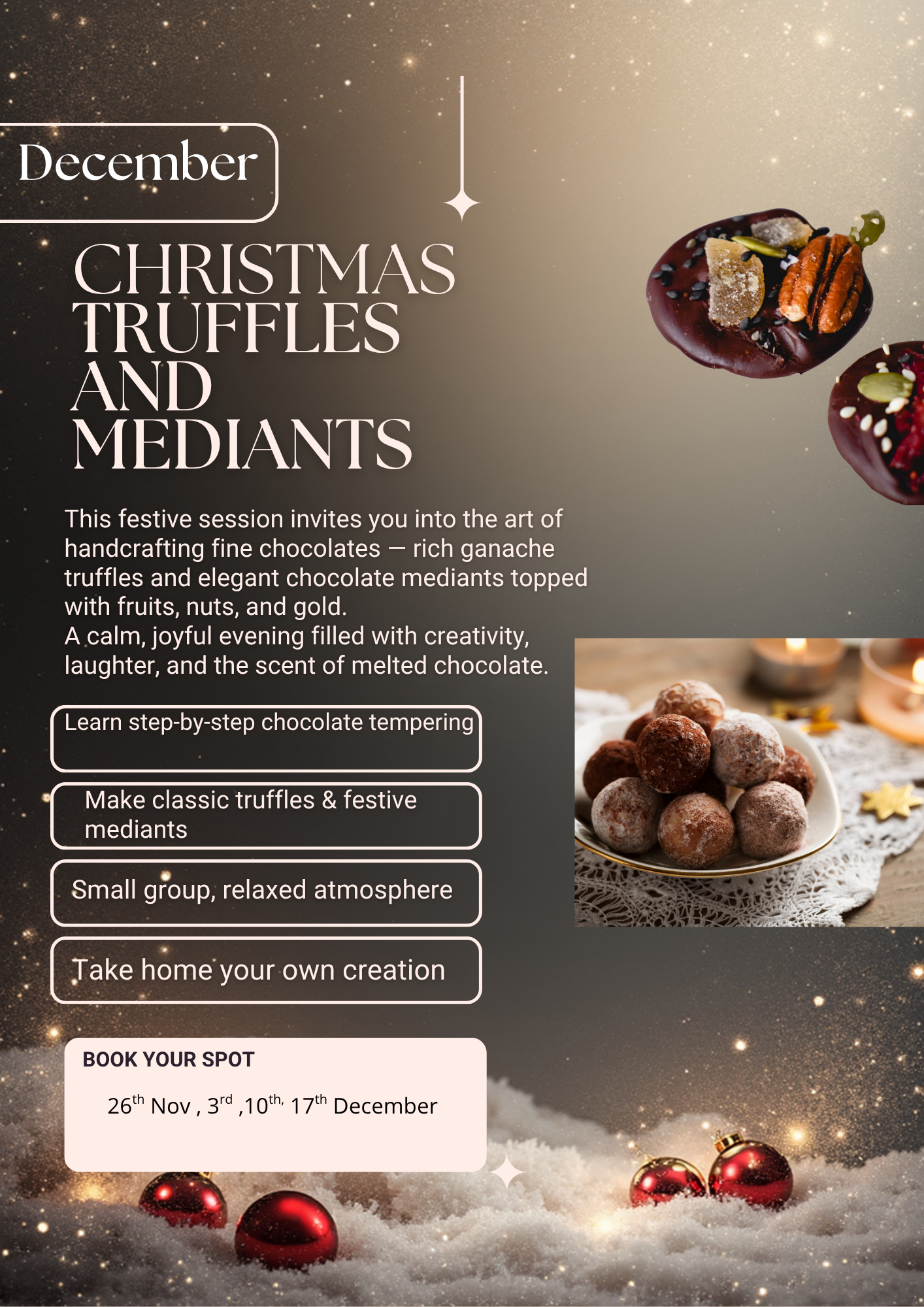 Christmas Truffles & Mediants Workshop
