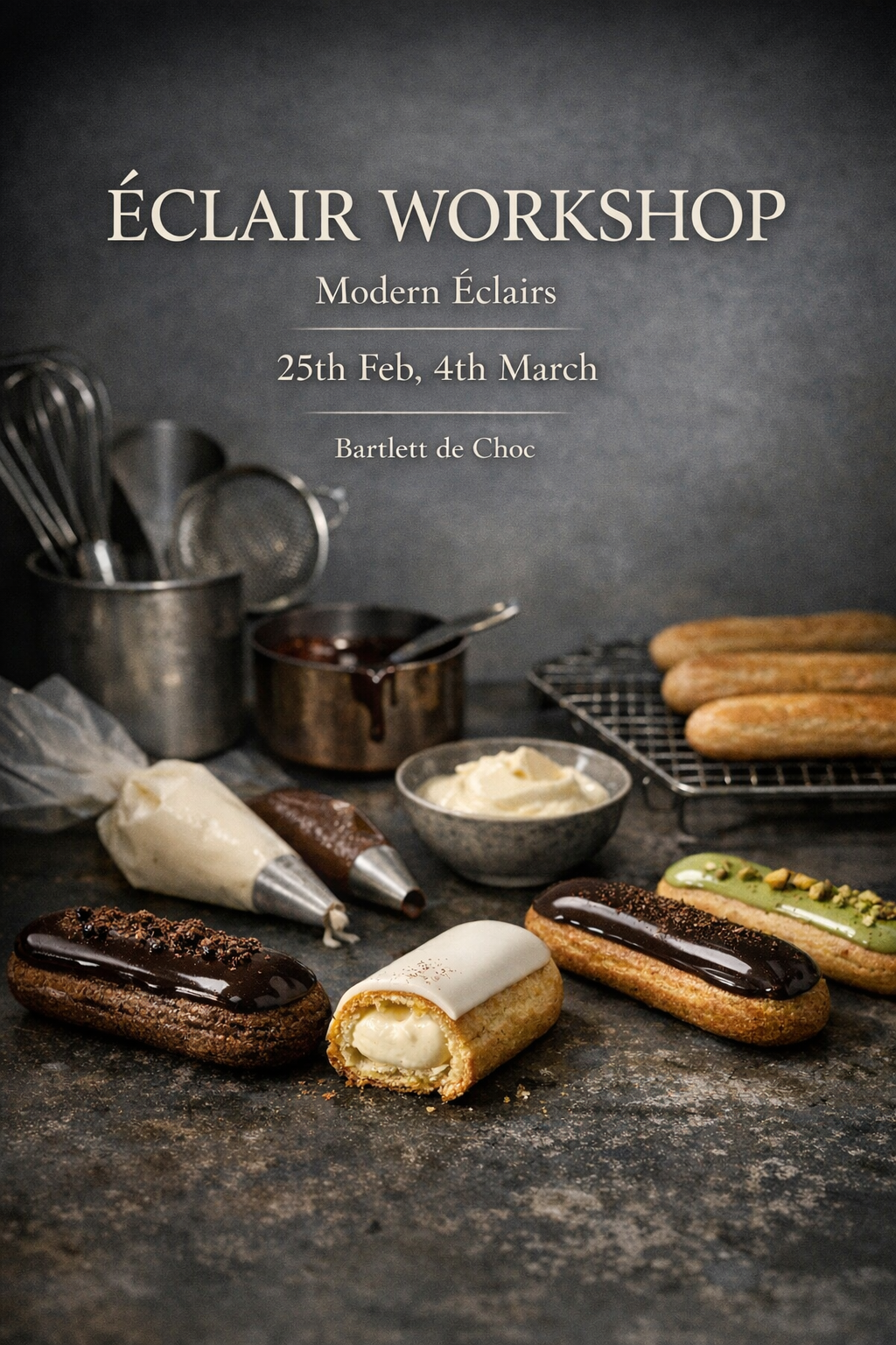 Modern Eclair Workshop 25th Feb 19:00