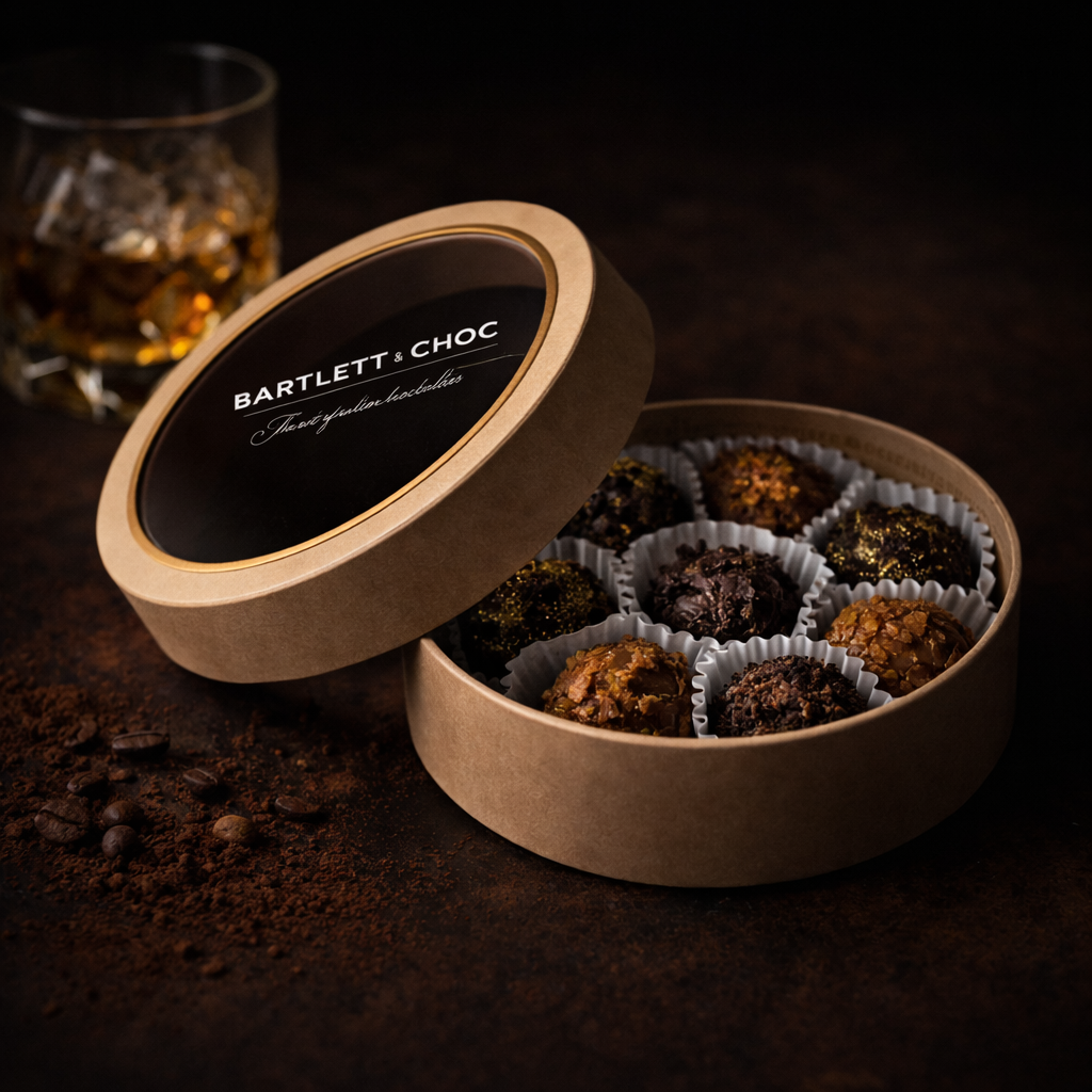 Chocolate Truffles Noir. Dark, rich, quietly intense.