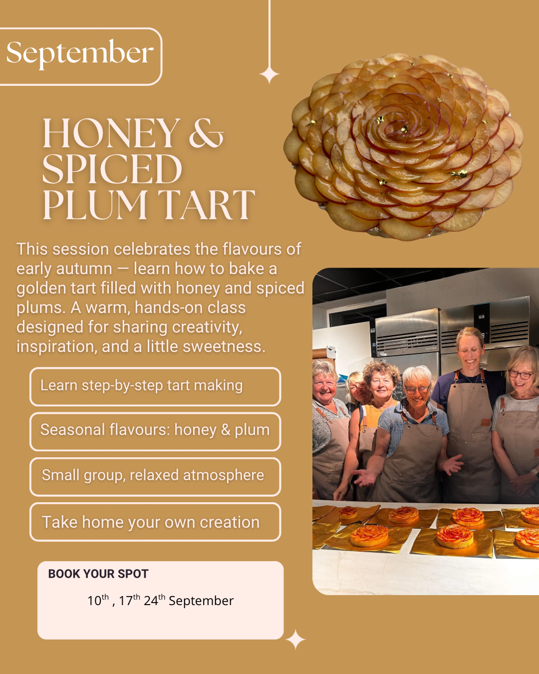 Patisserie Workshop 24th September 7PM- 9PM