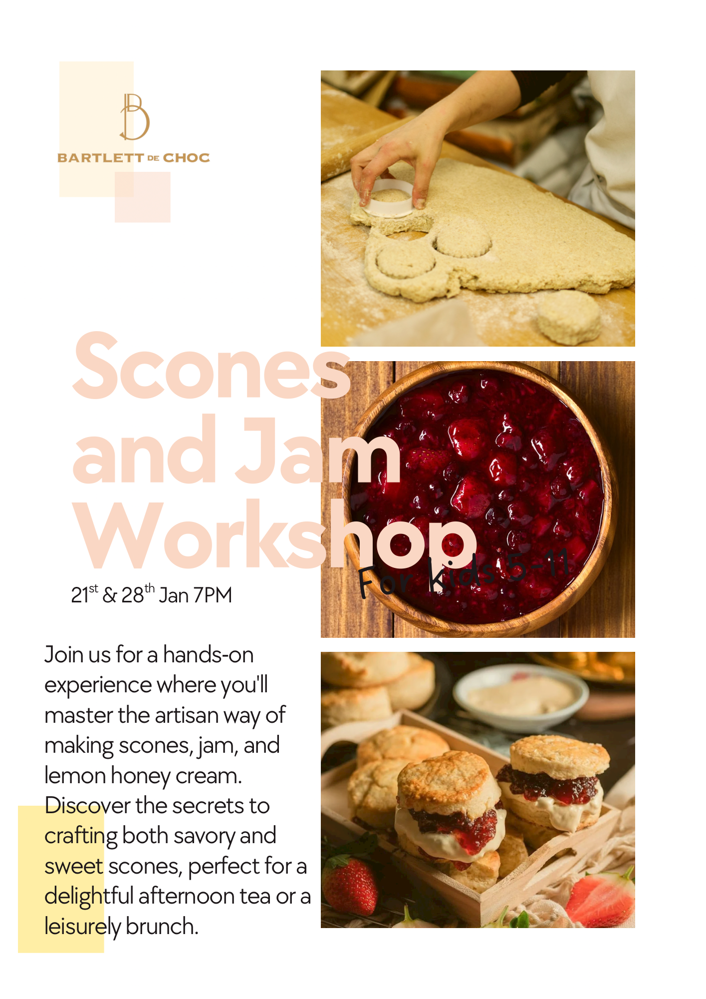 Scones & Jam Workshop 28th – Homemade Cream & Preserves